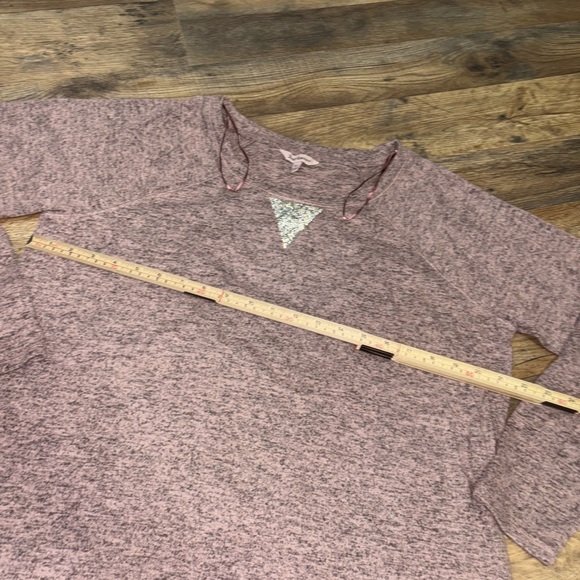 💖 Juicy Couture Cozy Glitter Triangle Pullover – Size XL - Picture 4 of 7